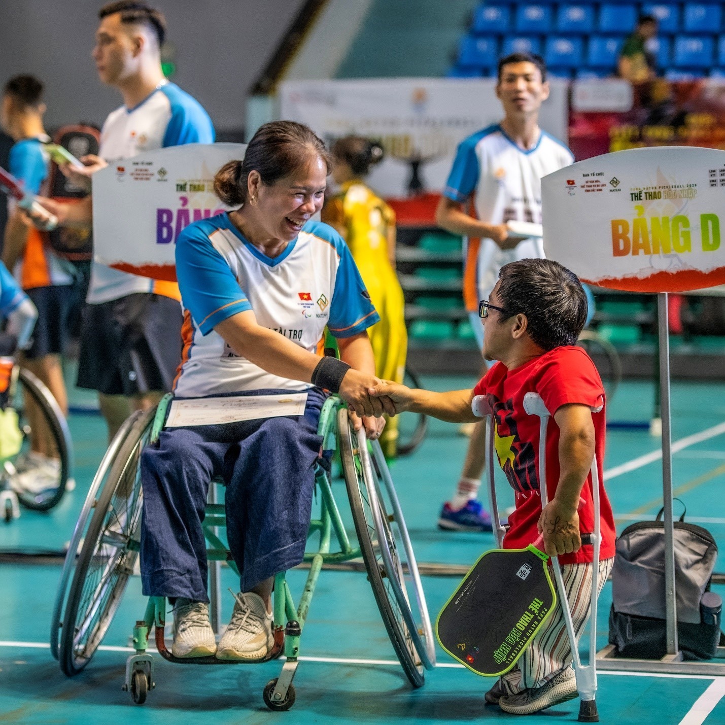 : Tác phẩm thể hiện sự cố gắng vượt qua nghịch cảnh để hết mình với môn thể thao pickleball của các vận động viên khuyết tật do tác giả Vũ Thanh Nam thực hiện gây ấn tượng mạnh với Hội đồng Giám khảo.