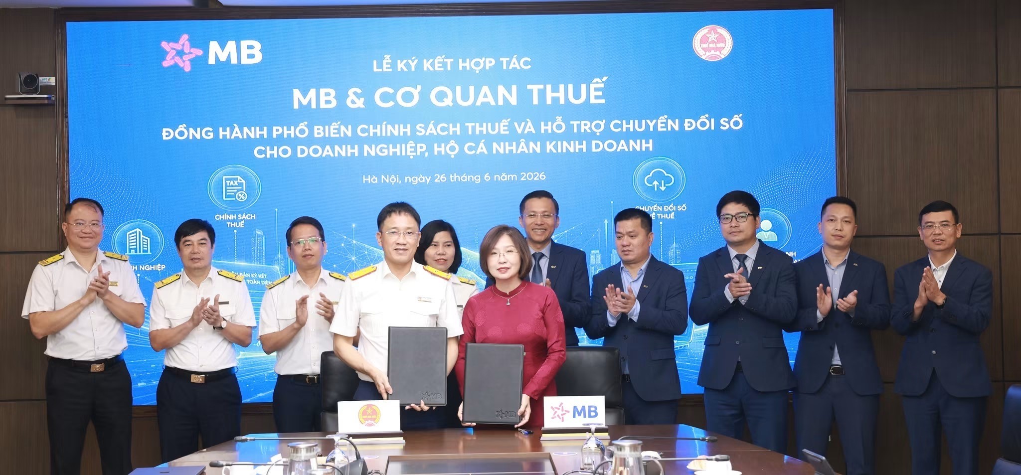 Ngân hàng TMCP Quân đội ký kết hợp tác với Cơ quan Thuế