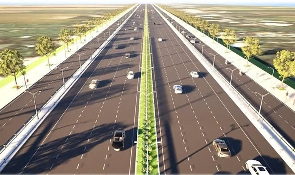 Phối cảnh cao tốc đô thị Hồ Tràm - Cảng hàng không quốc tế Long Thành.