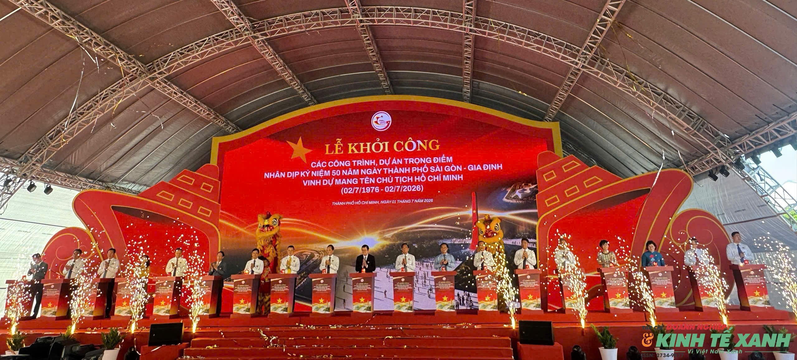 UBND TP.HCM tổ chức lễ khởi công đồng loạt 8 công trình, dự án trọng điểm vào sáng ngày 1/7/2026.