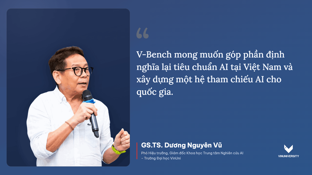 GS.TS. Dương Nguyên Vũ - Phó Hiệu trưởng, Giám đốc Khoa học Trung tâm Nghiên cứu AI Trường Đại học VinUni