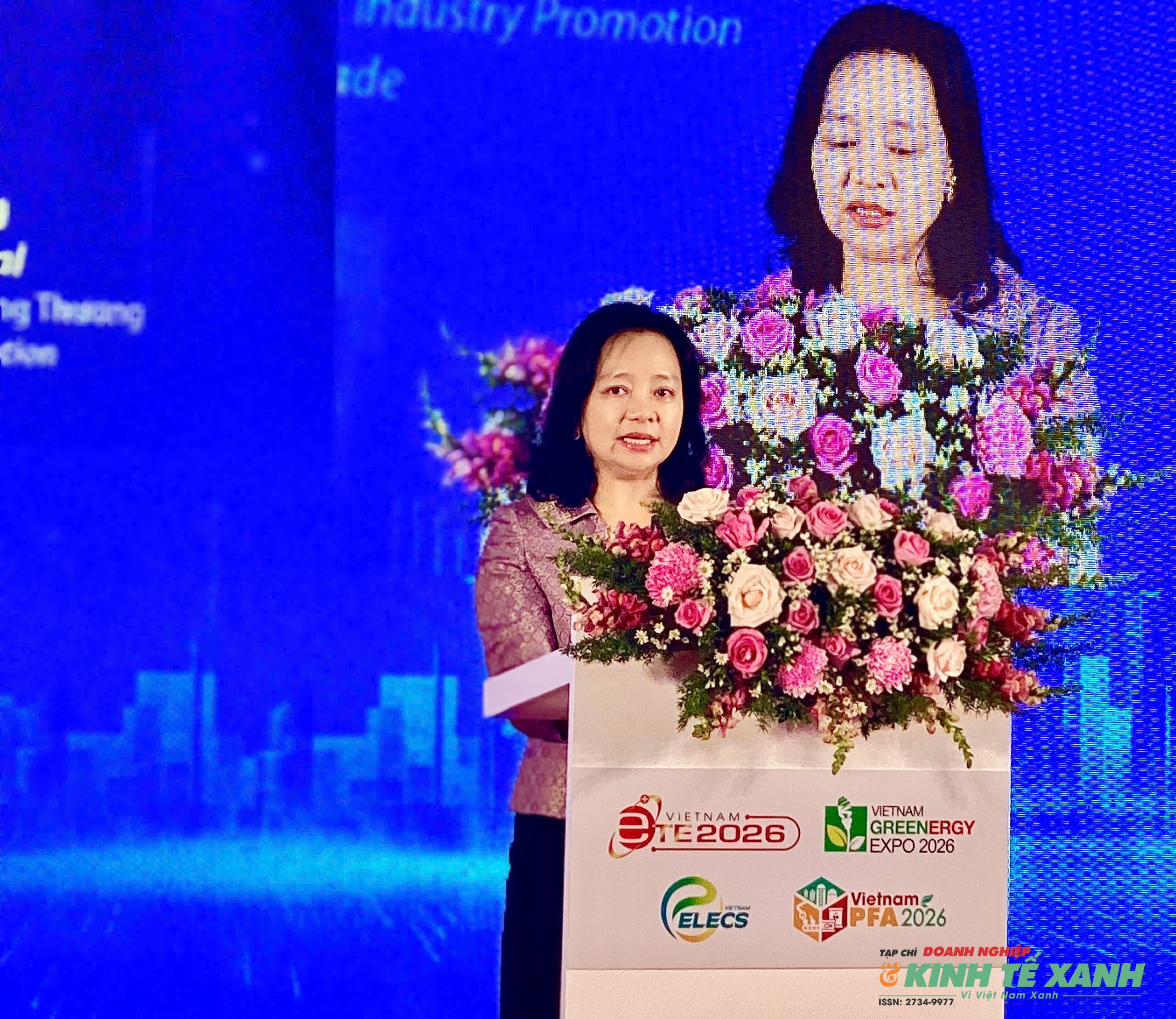 Bà Nguyễn Thị Lâm Giang, Cục trưởng Cục Đổi mới sáng tạo, Chuyển đổi xanh và Khuyến công (Bộ Công Thương). (Ảnh: Võ Nga)