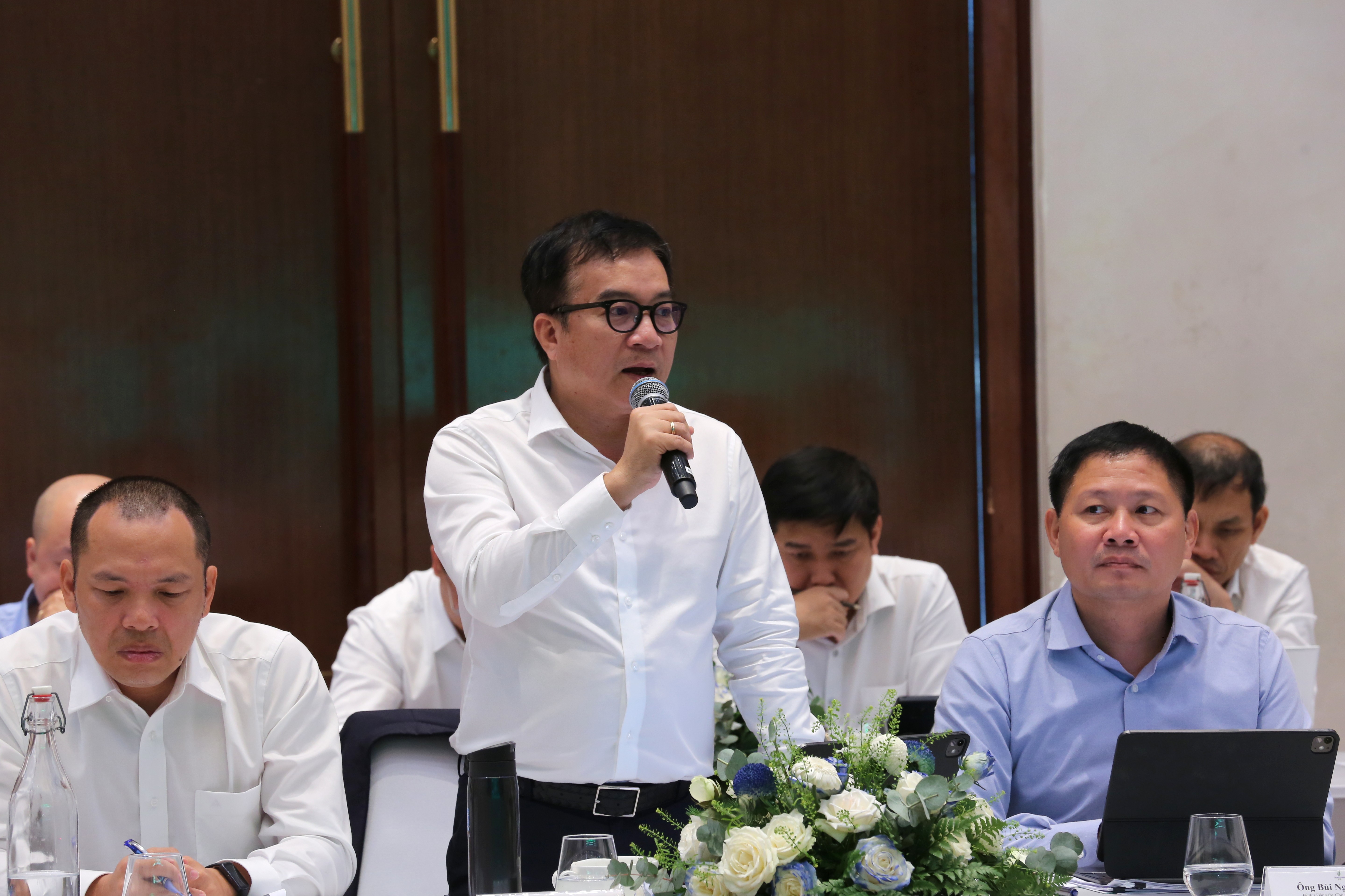 Tổng Giám đốc BSR Nguyễn Việt Thắng phát biểu tại hội thảo, nhấn mạnh đầu tư là nền tảng cho sự phát triển dài hạn của Tổng công ty