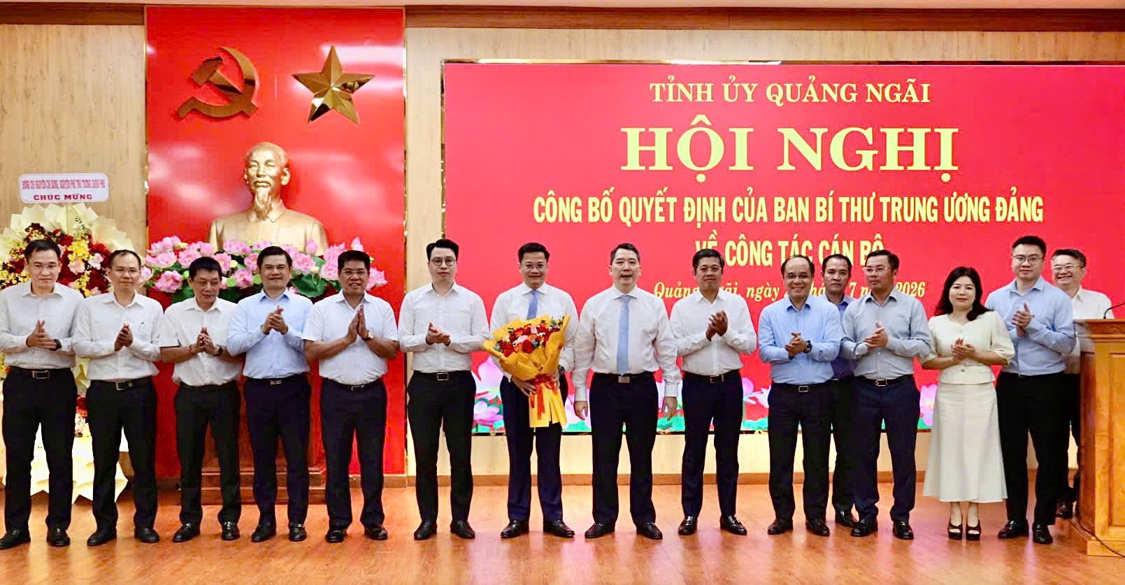 Phó Bí thư Tỉnh ủy Quảng Ngãi Nguyễn Đức Tâm cam kết chấp hành nghiêm túc các quy định của Đảng, quy chế làm việc của Ban Chấp hành, Ban Thường vụ Tỉnh ủy, chỉ đạo của Bí thư Tỉnh uỷ