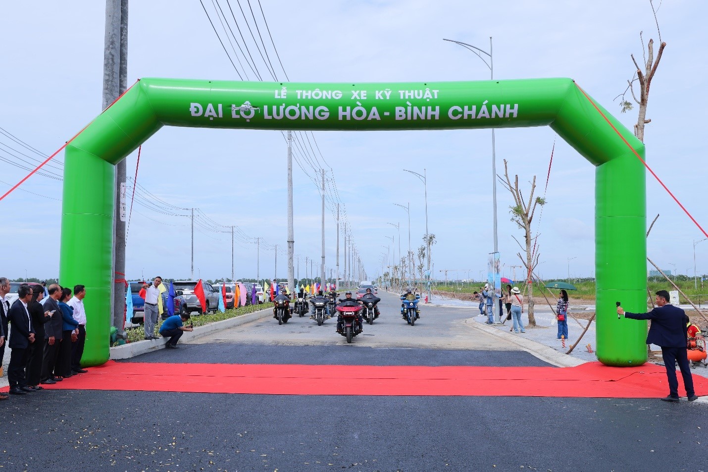 Đại lộ Lương Hòa – Bình Chánh với lộ giới 60m chính thức thông xe từ ngày 28/7/2026.