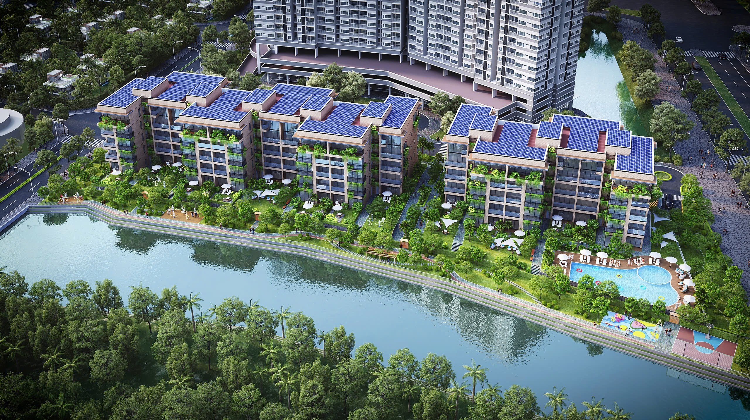 Phối cảnh dự án Panomax River Villa