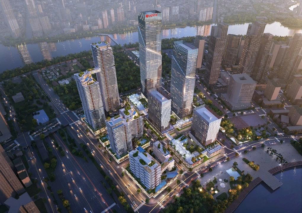Phối cảnh dự án Lotte Eco Smart City Thu Thiem. (Ảnh: Phát Đạt)