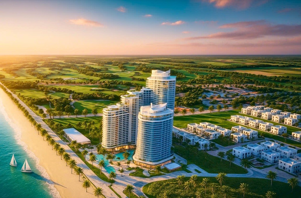 Phối cảnh dự án Khu khách sạn nghỉ dưỡng Đại Dương (C-Ocean View) tại phường Rạch Dừa. (Ảnh: CĐT)
