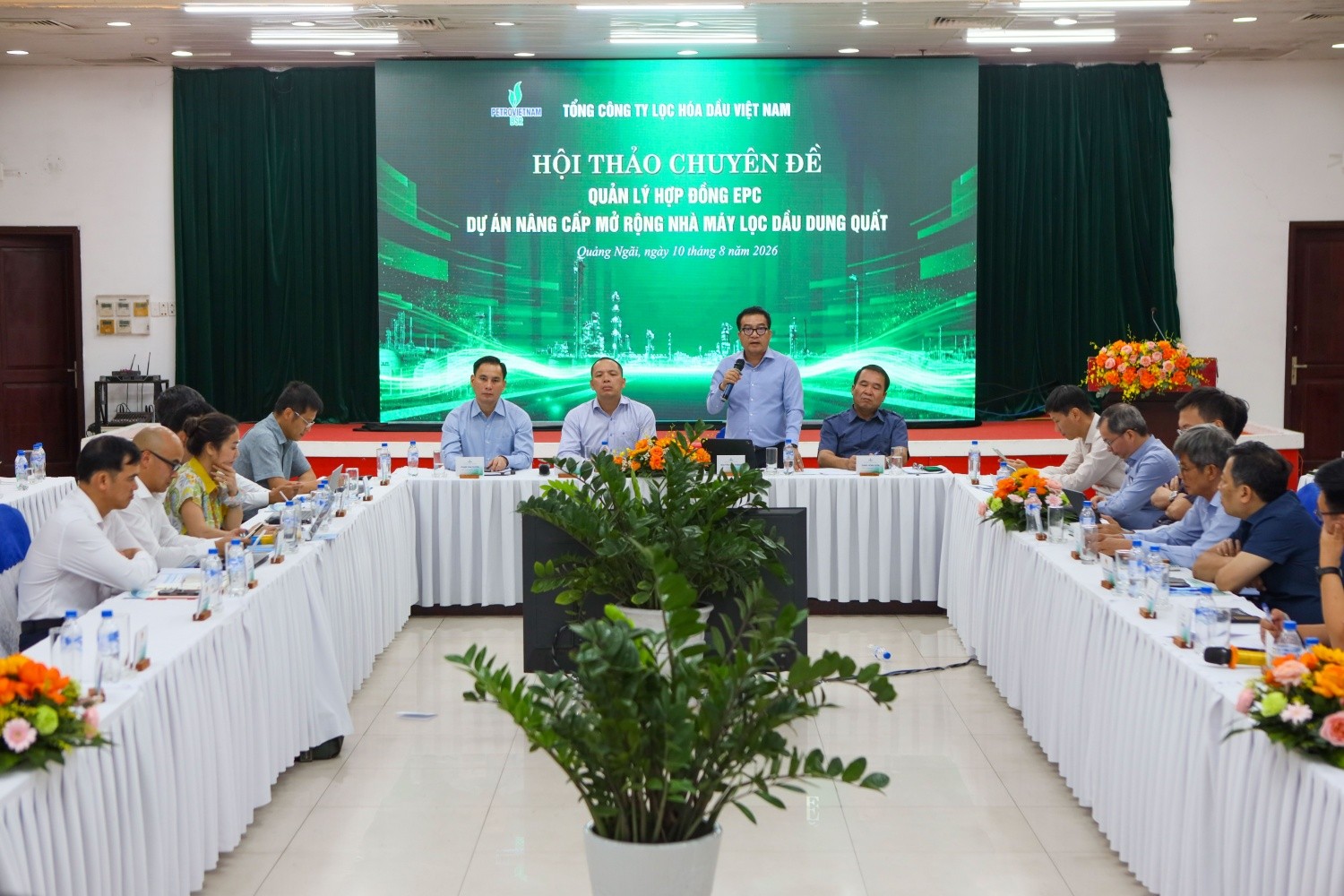Nhấn mạnh tầm quan trọng của Dự án NCMR NMLD Dung Quất, Tổng Giám đốc BSR Nguyễn Việt Thắng yêu cầu đội ngũ nhân sự phải quản lý và triển khai công việc một cách chặt chẽ, kỹ lưỡng.