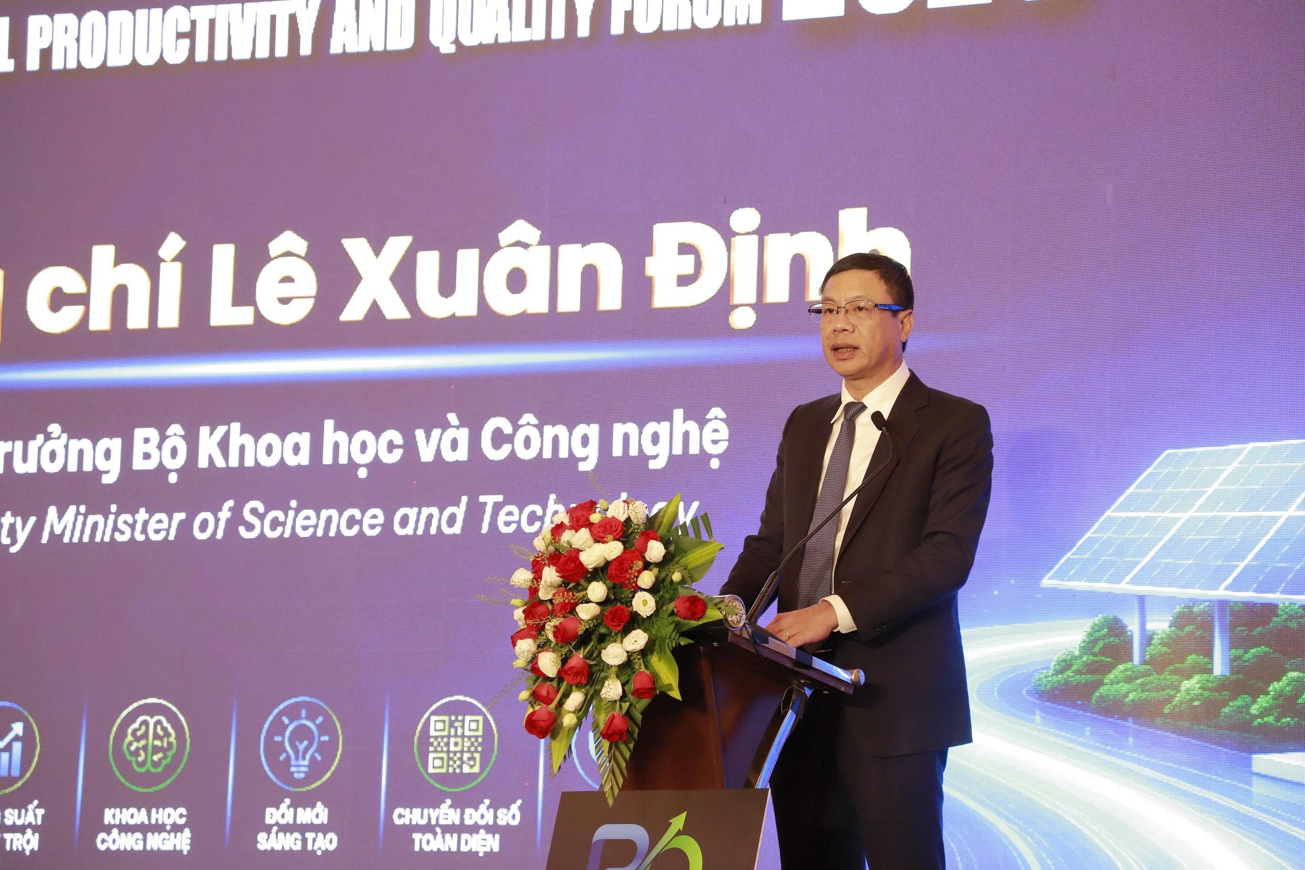  Thứ trưởng Bộ Khoa học và Công nghệ Lê Xuân Định phát biểu tại Hội thảo. (Ảnh: BTC)