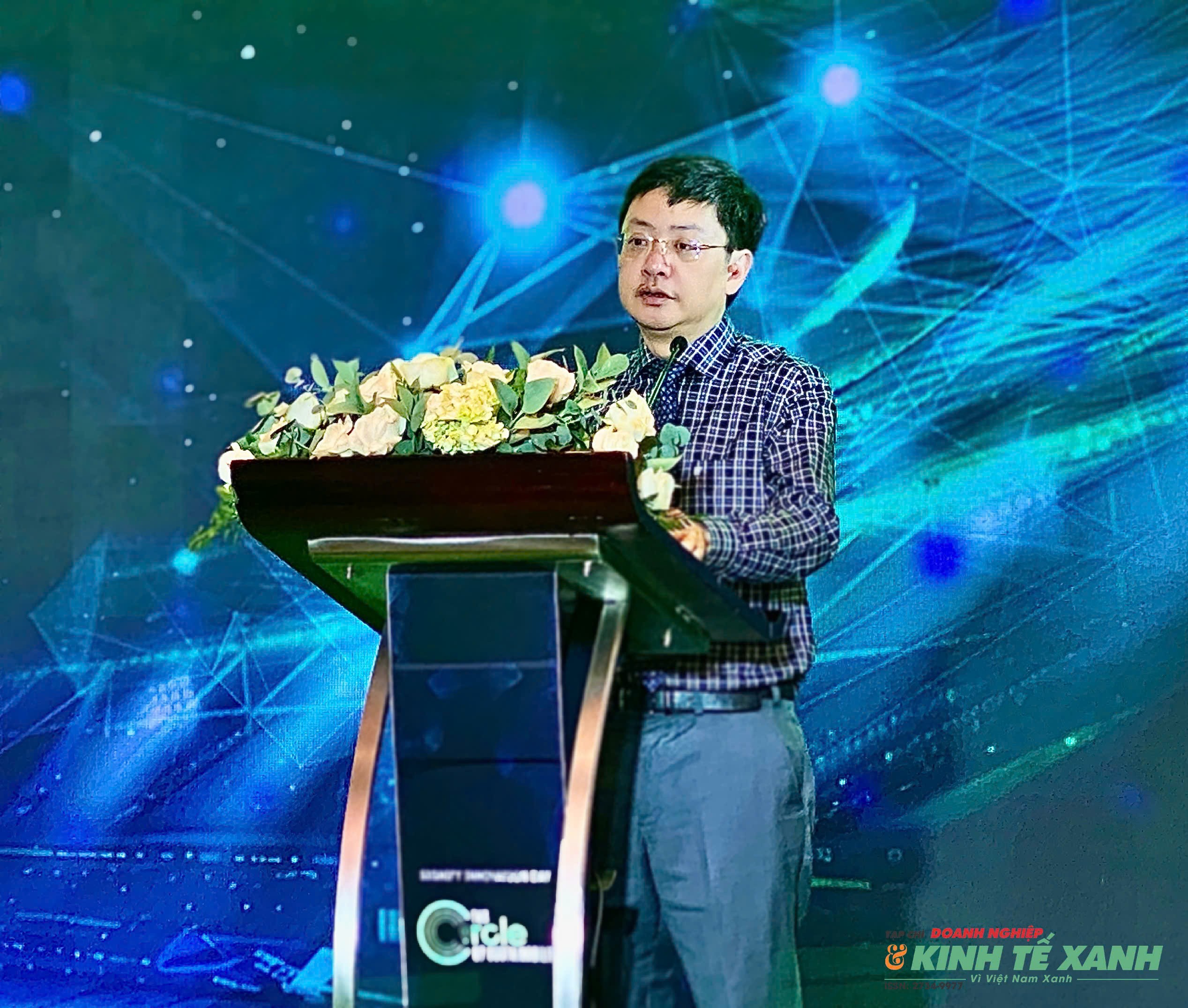 Ông Đặng Hải Dũng, Phó Cục trưởng Cục Đổi mới sáng tạo, Chuyển đổi xanh và Khuyến công, Bộ Công Thương. (Ảnh: Võ Nga)