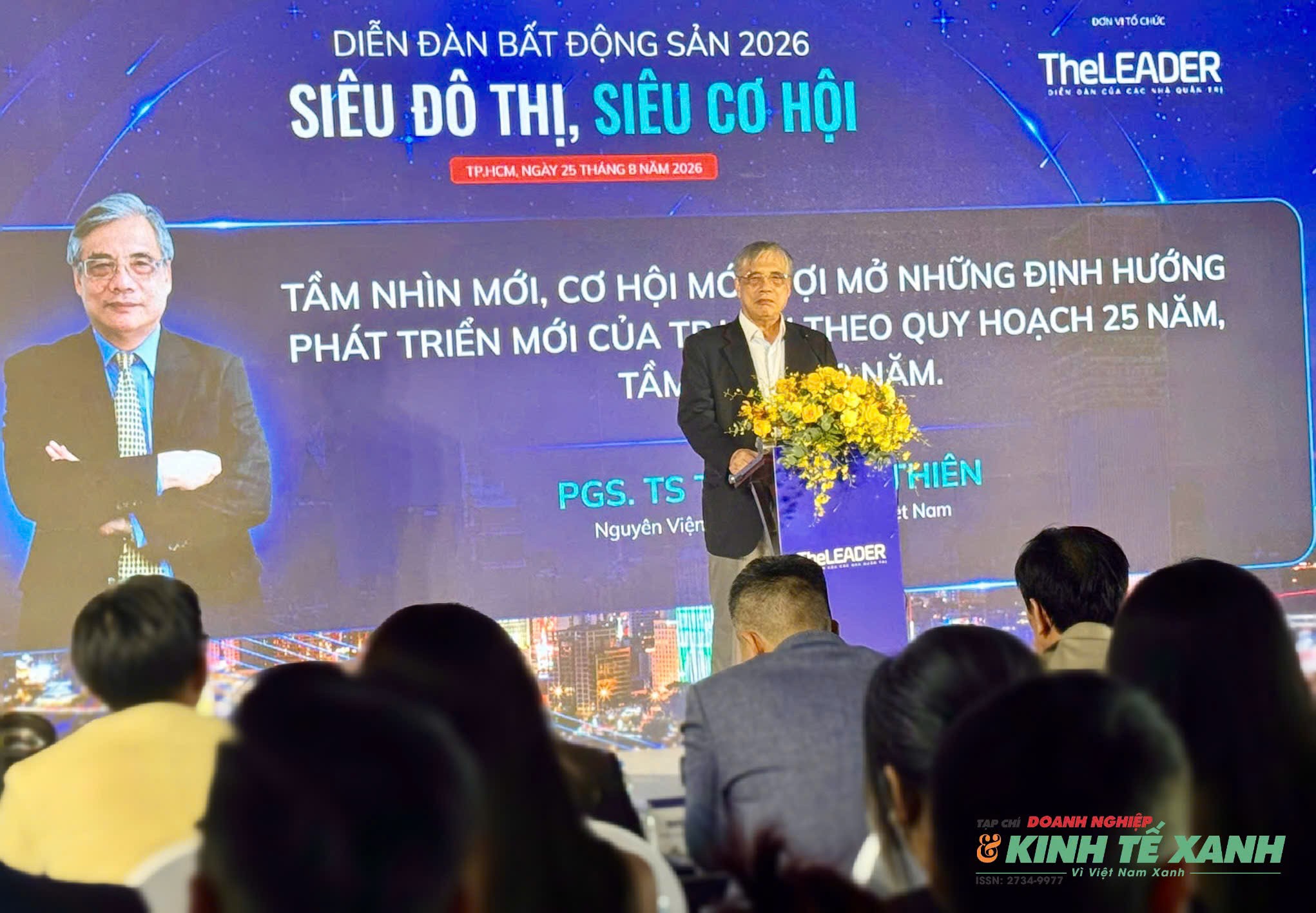 PGS-TS Trần Đình Thiên, nguyên Viện trưởng Viện Kinh tế Việt Nam. (Ảnh: Quốc Cường)