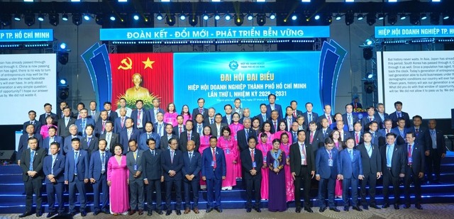 Ban chấp hành Liên đoàn Doanh nghiệp TP.HCM nhiệm kỳ 2026 - 2031. (Ảnh: HUBA)