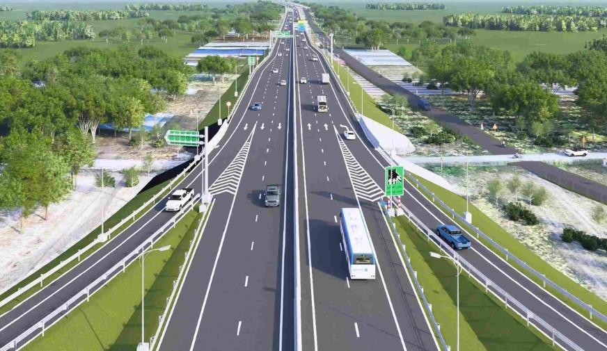 Phối cảnh dự án thành phần 2.1, Vành đai 4 TP. HCM. (Nguồn: Bộ Xây dựng)