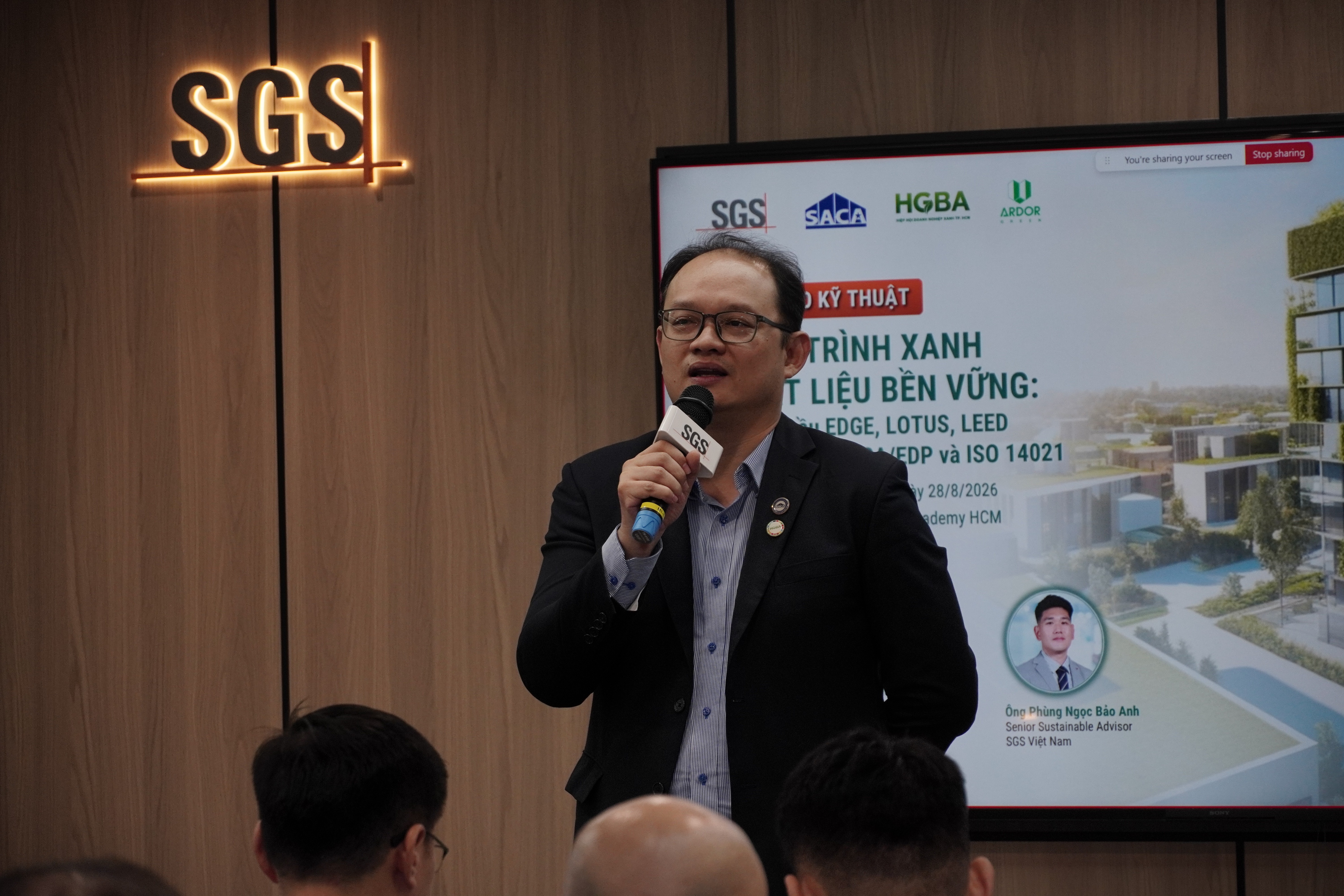 ông Vũ Linh Quang – Ủy viên Ban Chấp hành, Trưởng Ban Phát triển bền vững SACA, đồng thời là Phó Chủ tịch kiêm Tổng Thư ký HGBA. (Ảnh: SACA)