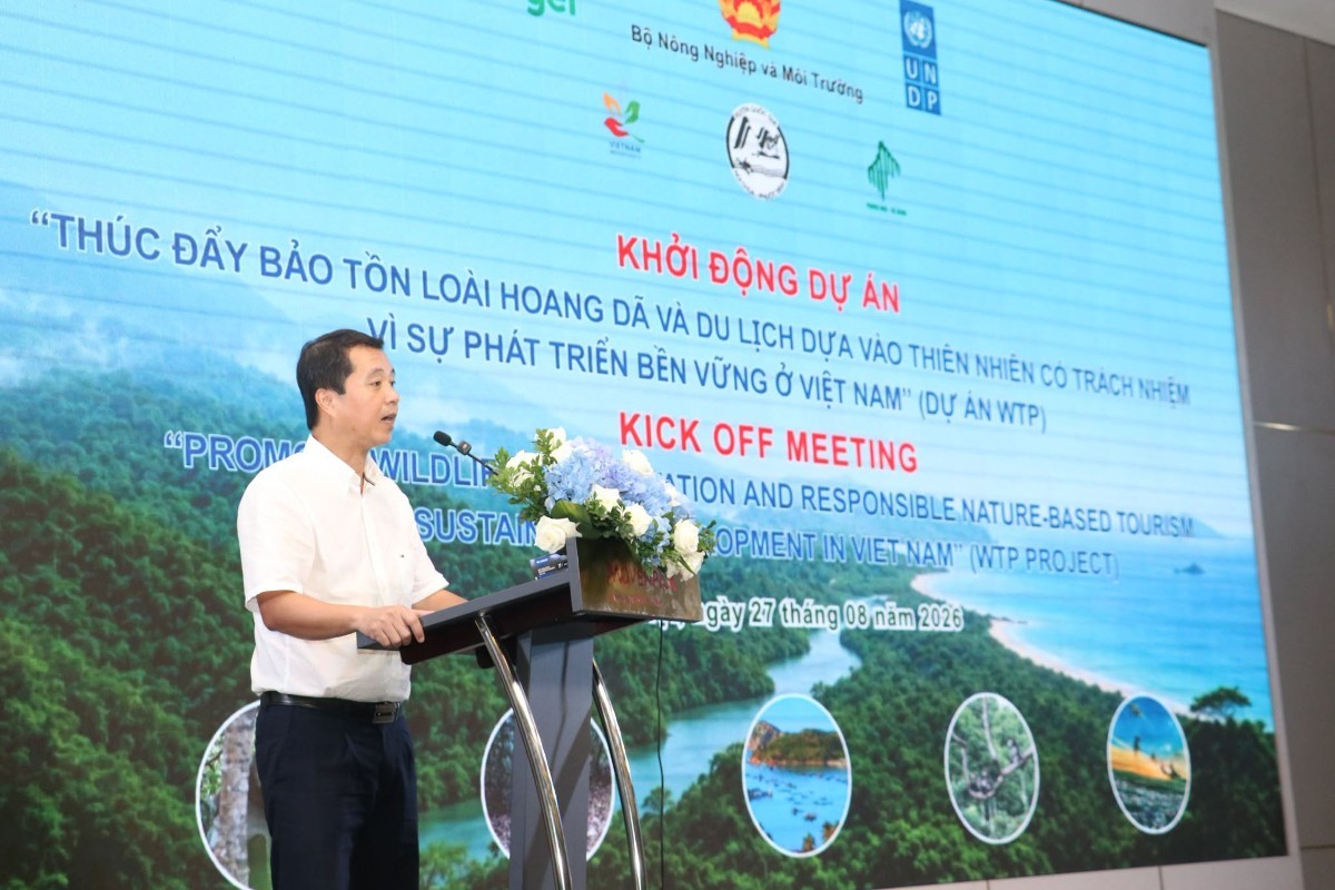 Ông Bùi Chính Nghĩa, Cục trưởng Cục Bảo tồn thiên nhiên và Đa dạng sinh học. (Ảnh: UNDP)