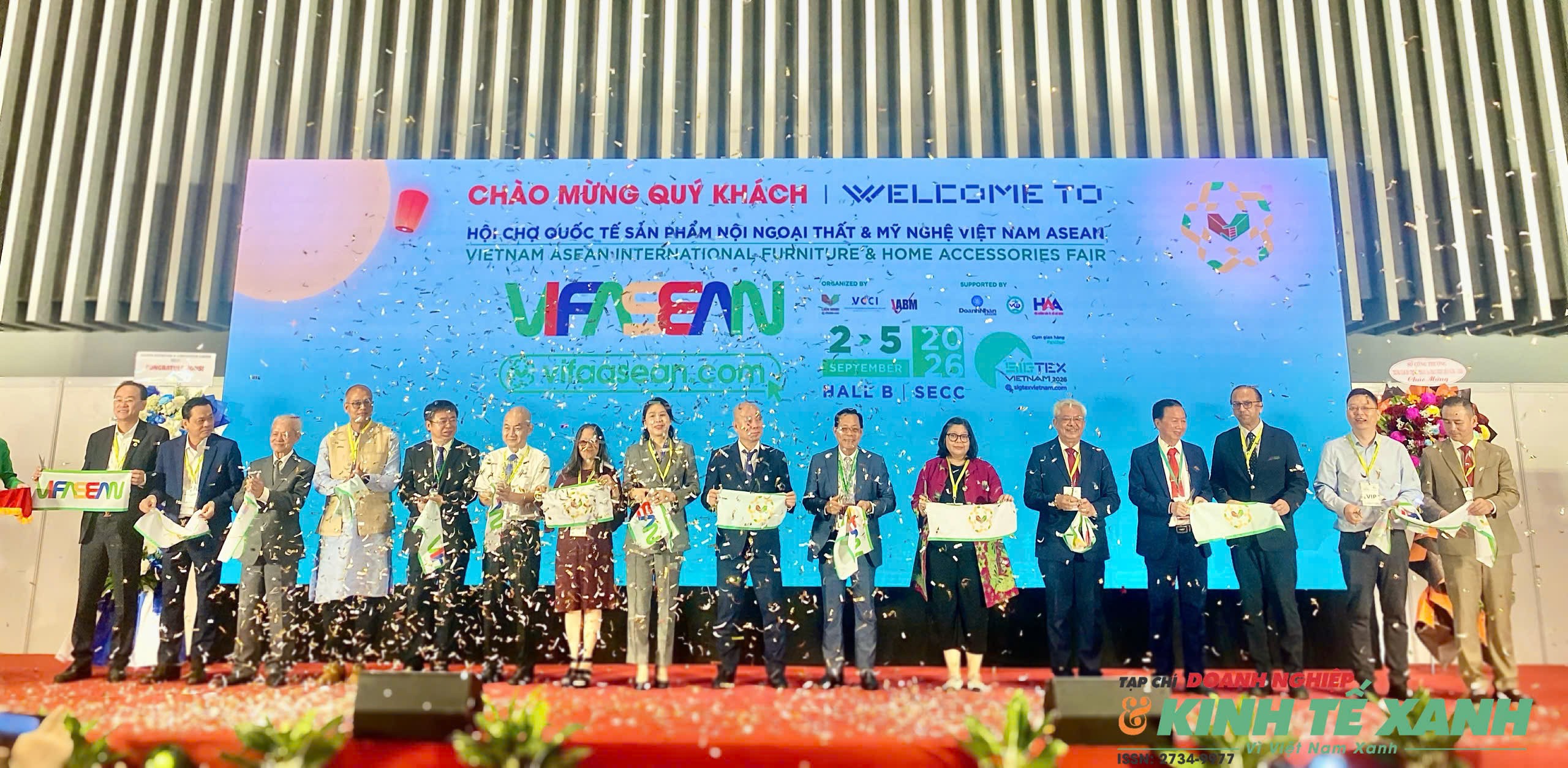 Hội chợ Quốc tế Sản phẩm Nội Ngoại thất & Mỹ nghệ Việt Nam ASEAN lần thứ 4 – VIFA ASEAN 2026 chính thức khai mạc vào sáng 2/9 tại SECC, TP.HCM. (Ảnh: Võ Nga)