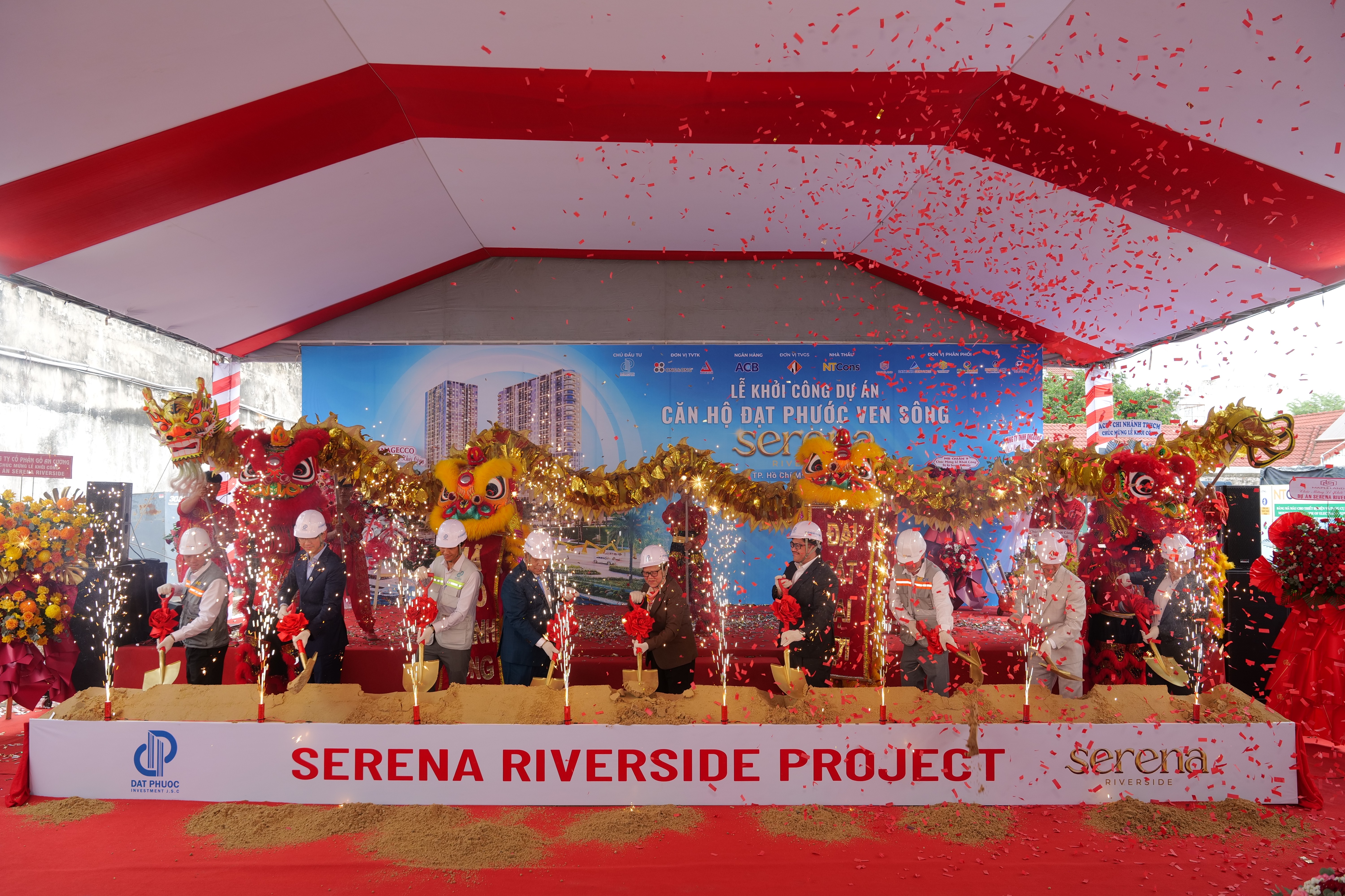 Dự án Serena Riverside chính thức khởi công vào sáng 13/9. 