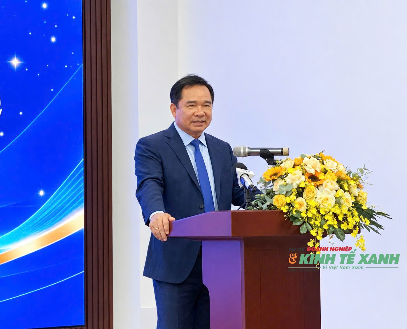 Chủ tịch UBND TP.HCM Nguyễn Văn Được phát biểu tại buổi lễ. (Ảnh: Võ Nga)