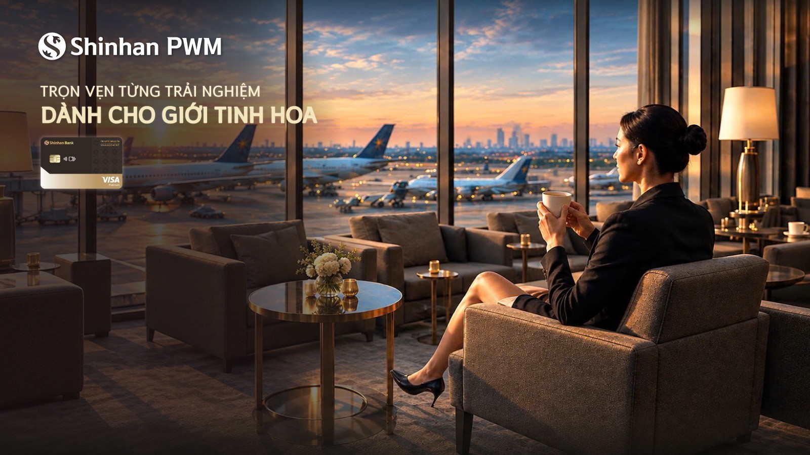 Ngân hàng TNHH MTV Shinhan Việt Nam vừa nâng cấp các tính năng và quyền lợi của thẻ tín dụng Shinhan PWM hạng Bạch Kim