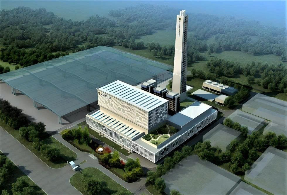 Phối cảnh dự án nhà máy đốt rác phát điện đầu tiên của TP.HCM (Ảnh: Vietstar).