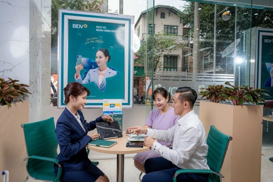 Quý II/2026, thu nhập lãi thuần của BIDV đạt 17.804 tỷ đồng, tăng 13,2% so với quý I/2026. (Ảnh minh hoạ)