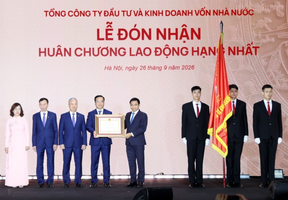 Phó Thủ tướng Nguyễn Văn Thắng dự Lễ đón nhận Huân chương Lao động hạng Nhất và kỷ niệm 20 năm hoạt động SCIC (Nguồn: Báo Chính phủ)