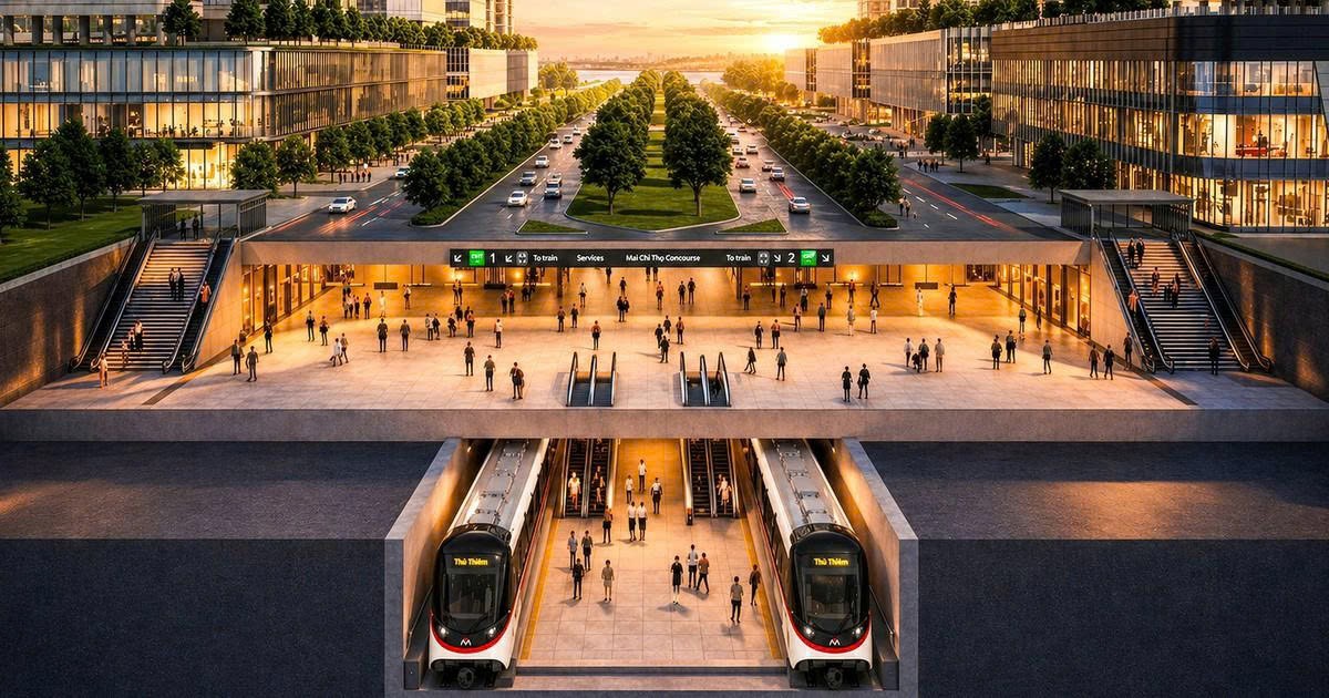 TP.HCM định hình mạng lưới không gian ngầm gắn với metro. (Ảnh: TT)