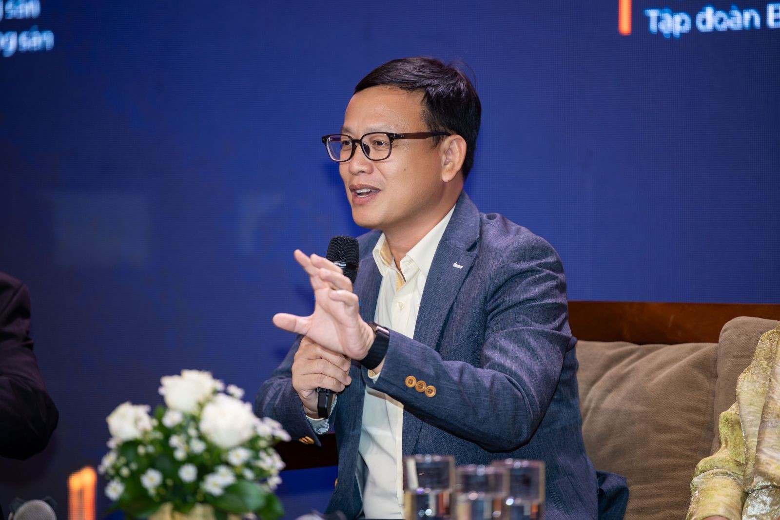 TS. Lê Như Thạch, Chủ tịch HĐQT Tập đoàn Bcons phát biểu tại Diễn đàn.