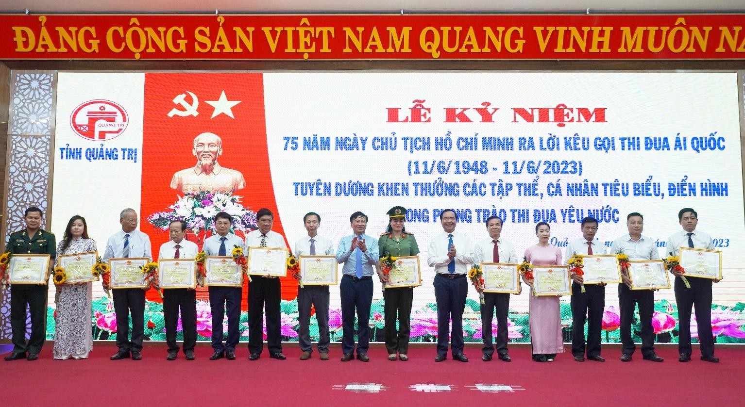 Quảng Trị tuyên dương các tập thể, cá nhân tiêu biểu trong phong trào thi đua yêu nước