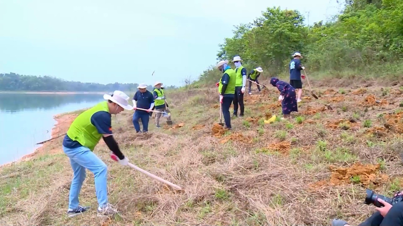 Vườn quốc gia Bến En nỗ lực phủ xanh 200 ha đất bán ngập nước