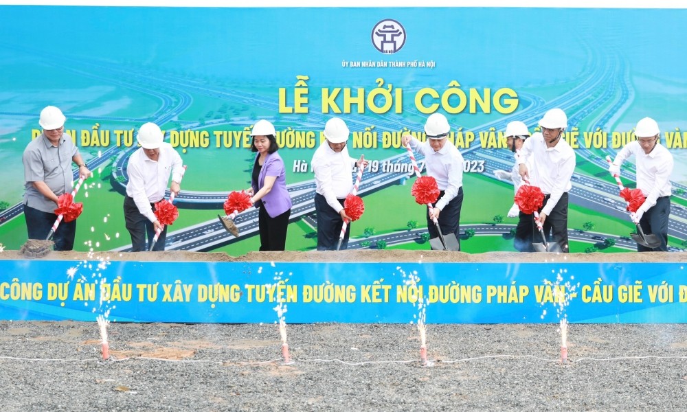 Hà Nội: Khởi công dự án đường nối cao tốc Pháp Vân - Cầu Giẽ với đường Vành đai 3