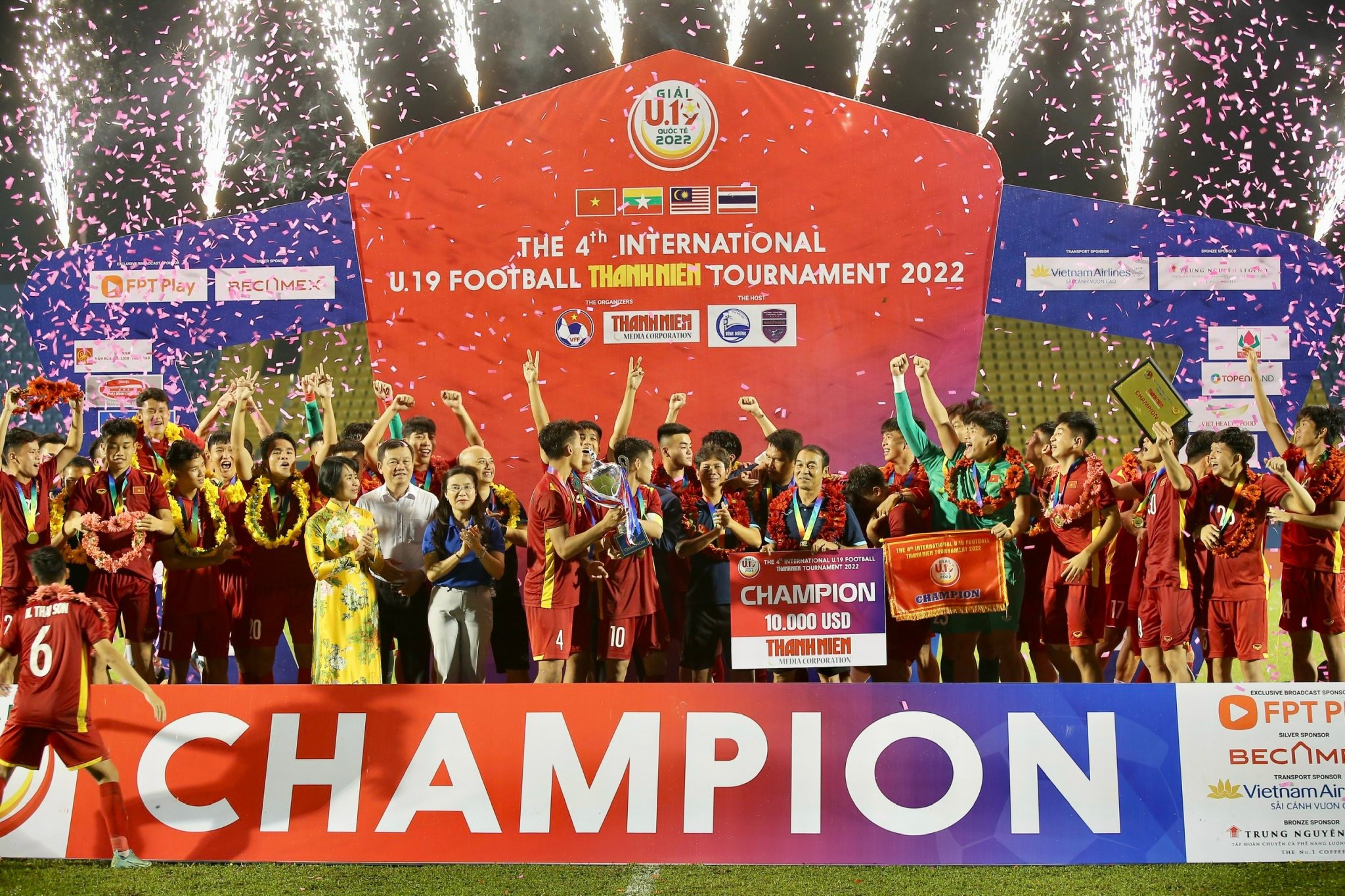 Đội tuyển U19 Việt Nam đăng quang ngôi vô địch Giải U19 Quốc tế Thanh niên 2022