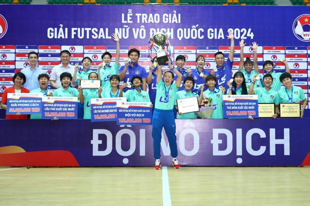 CLB Thái Sơn Nam TP. Hồ Chí Minh vô địch giải Futsal nữ Vô địch quốc gia 2024