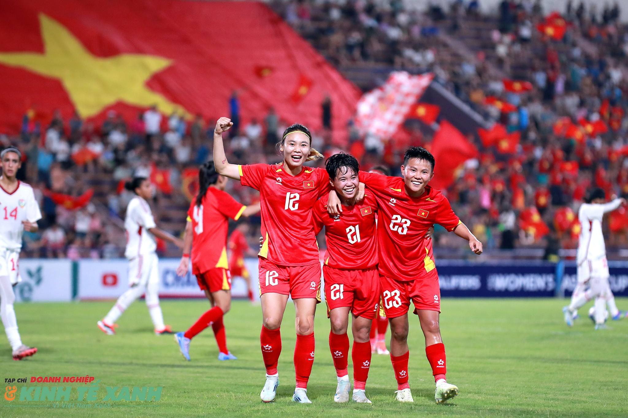 Thắng đậm UAE 6-0, đội tuyển nữ Việt Nam tiếp tục đứng đầu bảng với hai trận toàn thắng