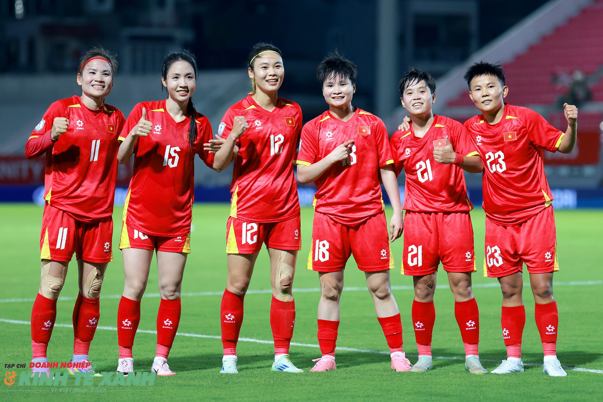 Đội tuyển nữ Việt Nam thắng đậm 6-0 trước đội tuyển nữ Campuchia trong trận ra quân tại Bảng A, MSIG Serenity Cup 2025