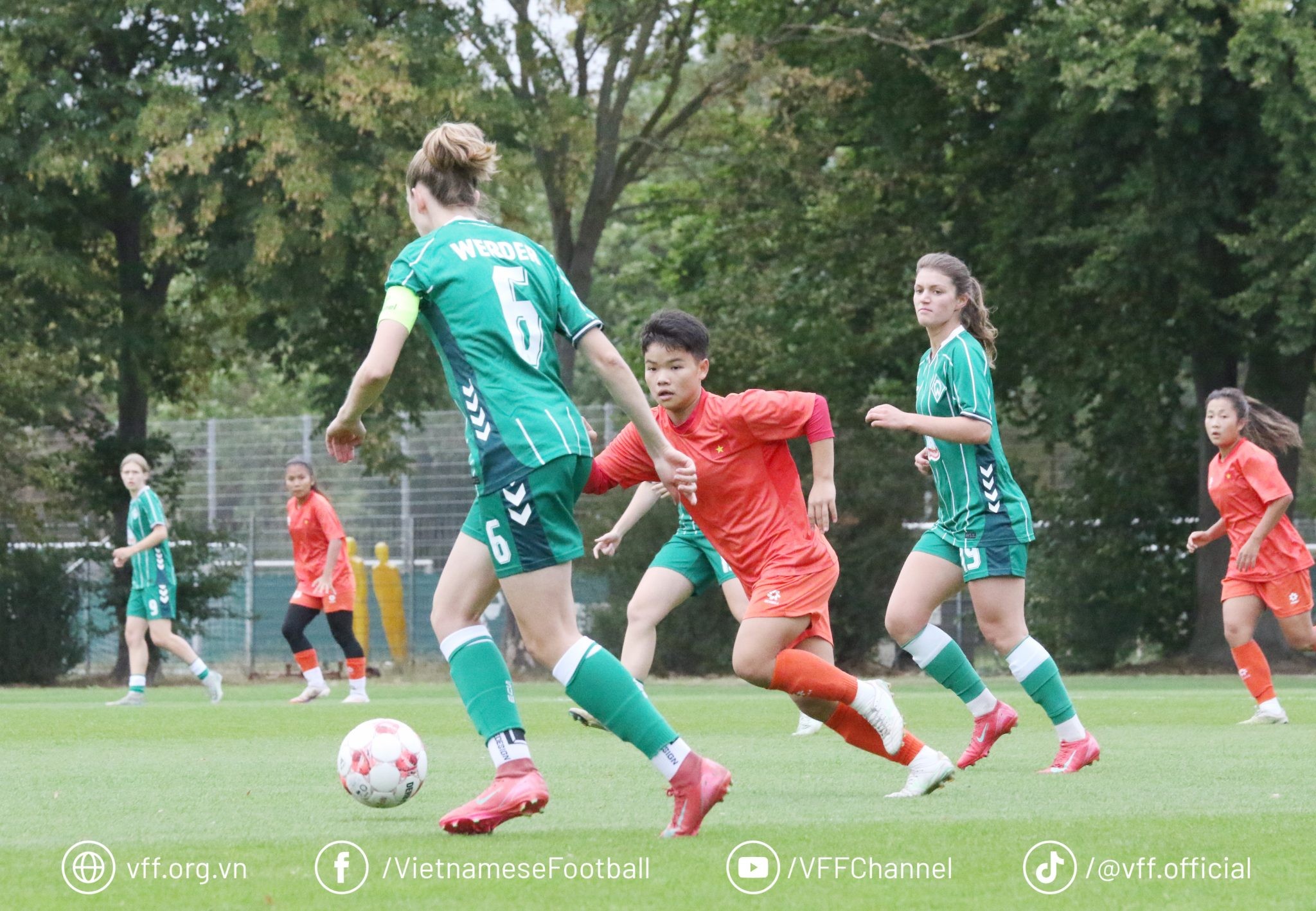 U17 nữ Việt Nam thi đấu giao hữu với đội nữ Werder Bremen II