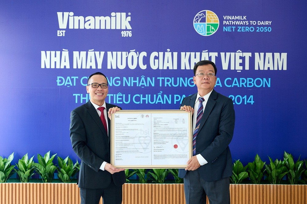 Vinamilk có thêm nhà máy đạt trung hòa carbon, vững chắc trên hành trình đến Net Zero 2050