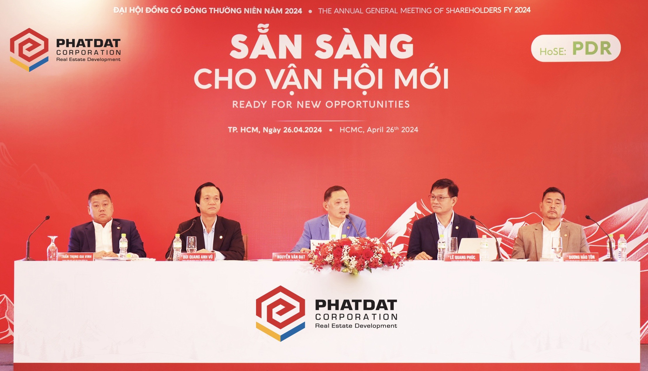 Bất động sản Phát Đạt (PDR): Đặt mục tiêu mở bán loạt dự án trong năm 2024, với tổng giá trị dự kiến lên 40.000 tỷ đồng