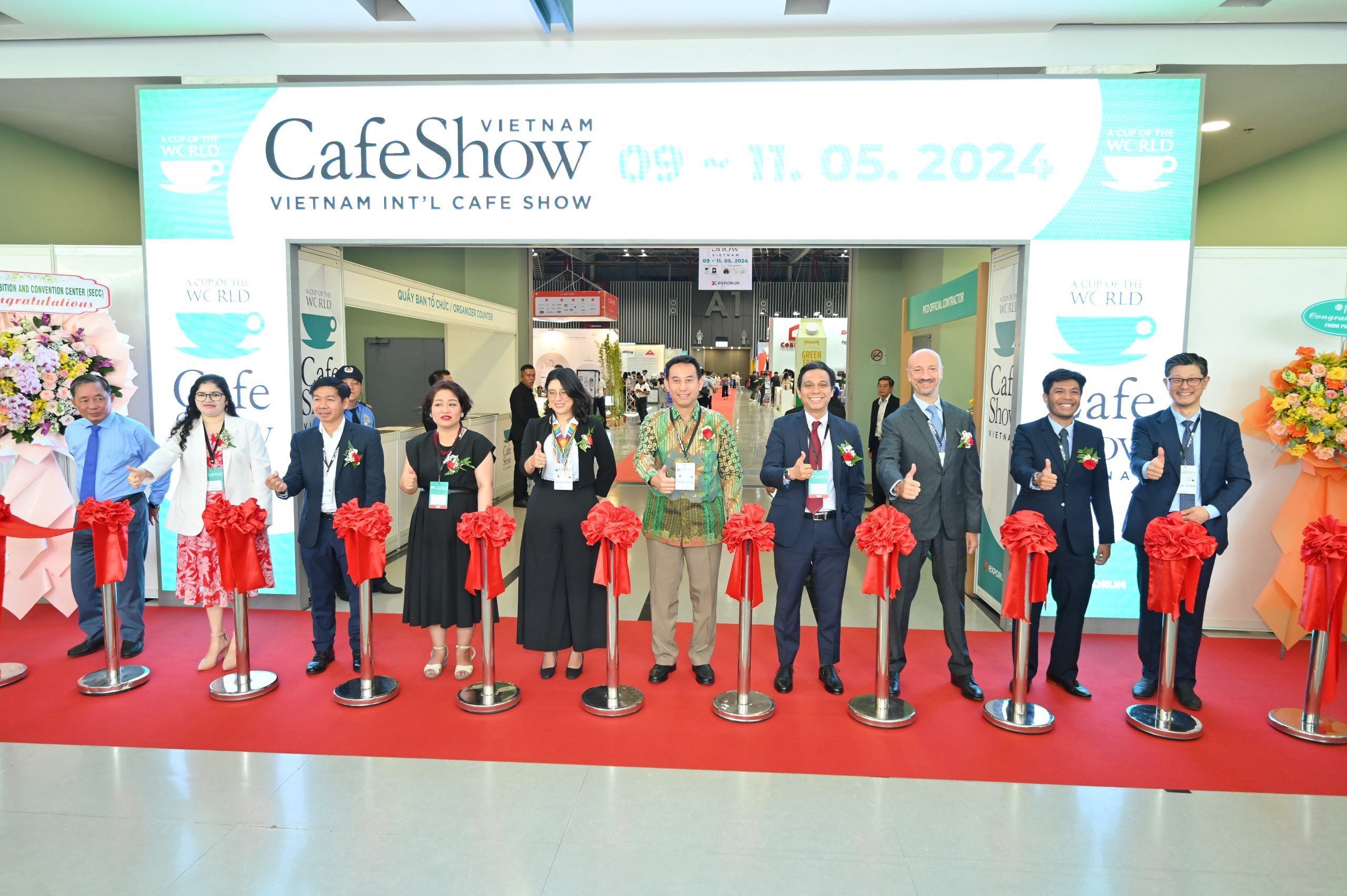 Hơn 400 thương hiệu nước uống nổi tiếng quy tụ tại Triển lãm Quốc tế Café Show Viet Nam 2024