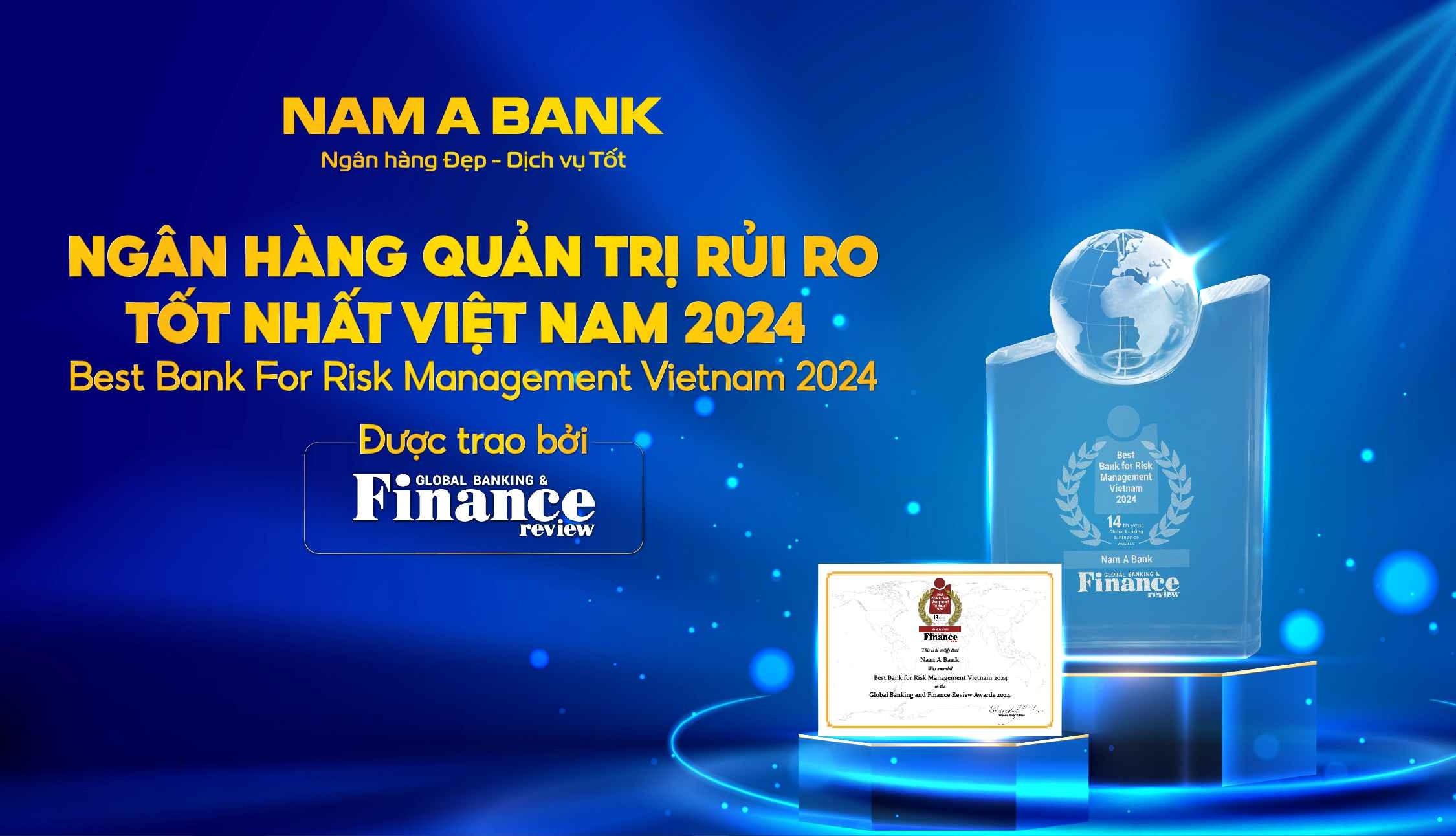 Nam A Bank - ngân hàng quản trị rủi ro tốt nhất Việt Nam 2024