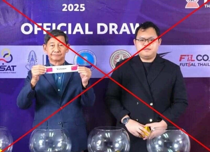 Sự cố nhầm cờ Việt Nam tại lễ bốc thăm các giải futsal trẻ khu vực Đông Nam Á 2025