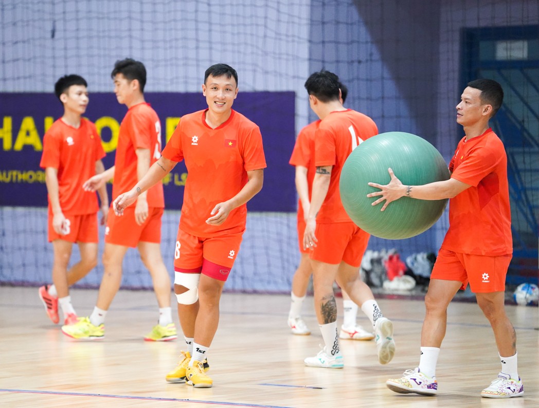 Đội tuyển futsal Việt Nam tích cực luyện tập, chuẩn bị cho SEA Games 33