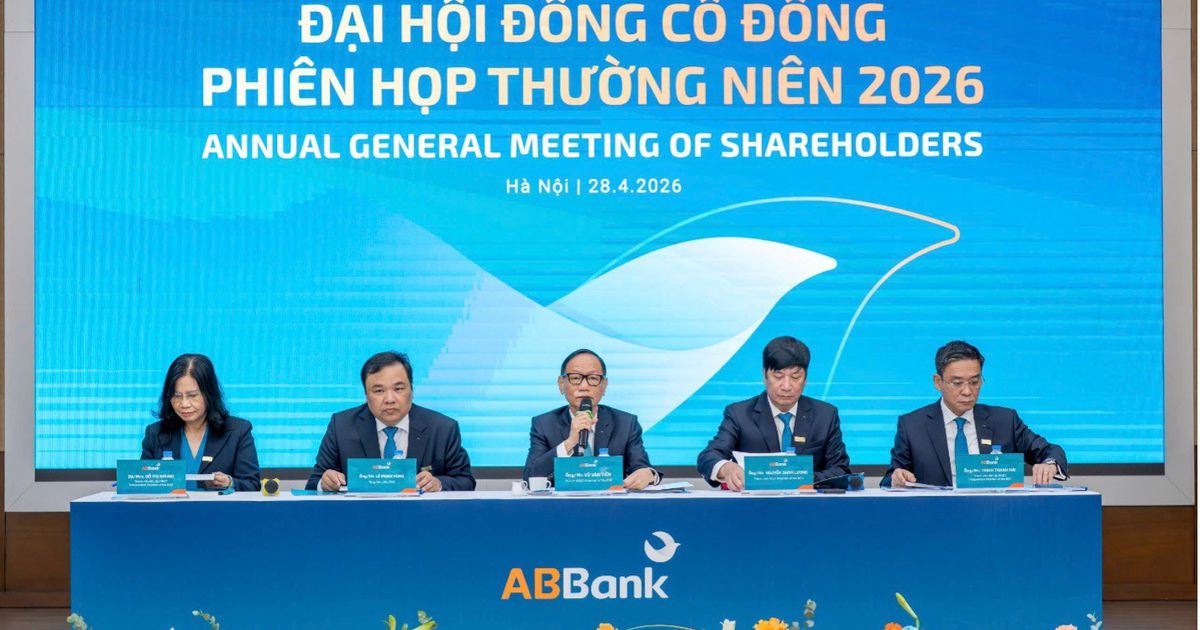 ĐHĐCĐ ABBank 2026: Mục tiêu lợi nhuận 4.500 tỷ đồng, tăng vốn lên hơn 20.000 tỷ, lộ trình niêm yết HOSE từ quý 4/2026