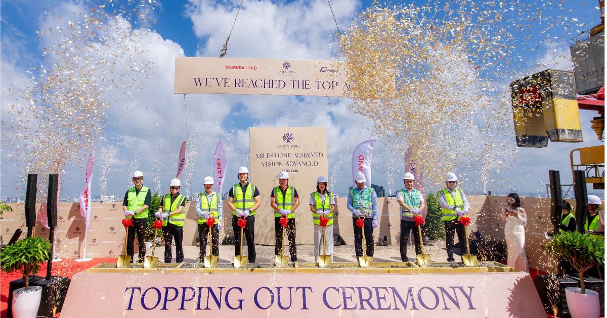 Gamuda Land cất nóc hai toà tháp cuối cùng tại dự án hạng sang Eaton Park