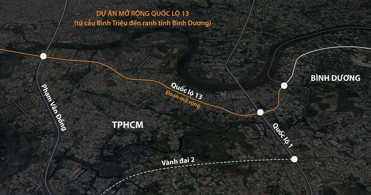 Nâng cấp dự án quốc lộ 13 lên 10-14 làn xe, vốn đầu tư hơn 6.000 tỷ đồng