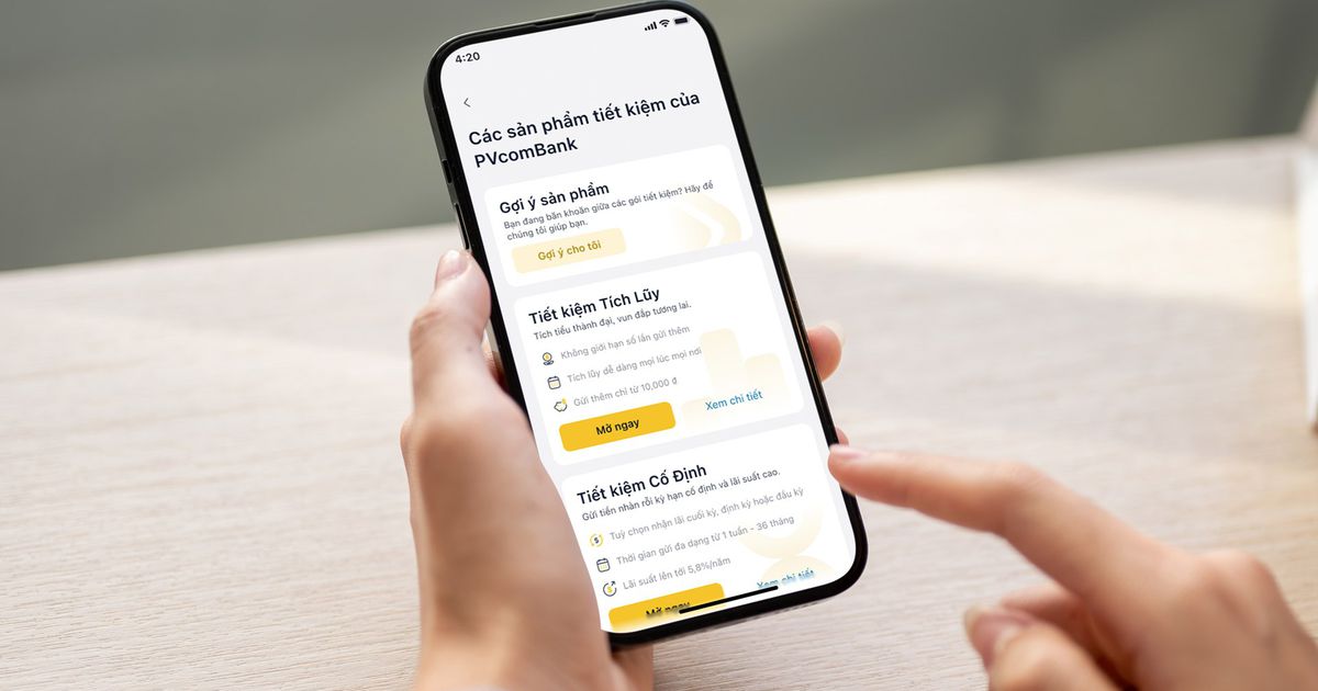 Đa dạng tiện ích cho khách hàng gửi tiết kiệm online trên PVConnect