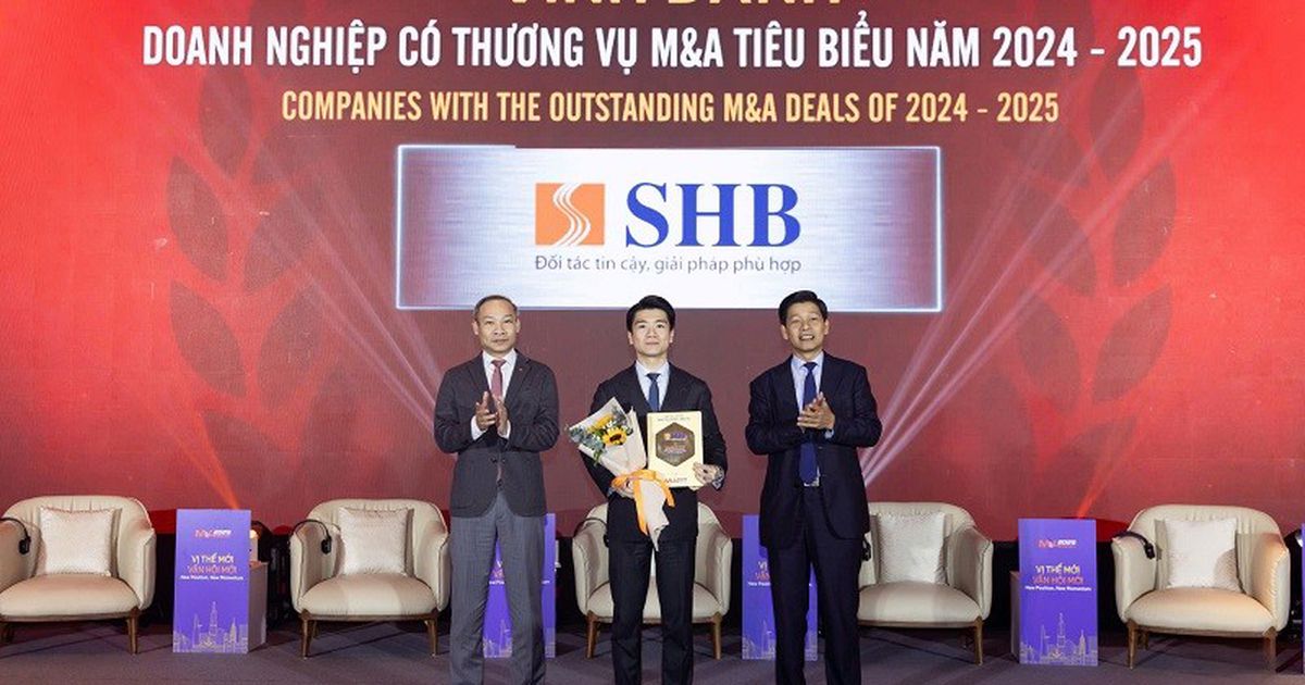 SHB được vinh danh “Doanh nghiệp có thương vụ M&A tiêu biểu năm 2024-2025”