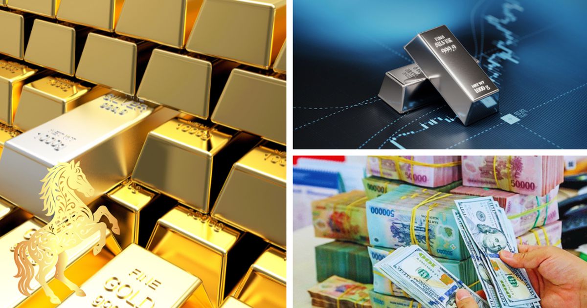 Giá bạc tiếp tục tăng mạnh, vàng tạm đứng yên
