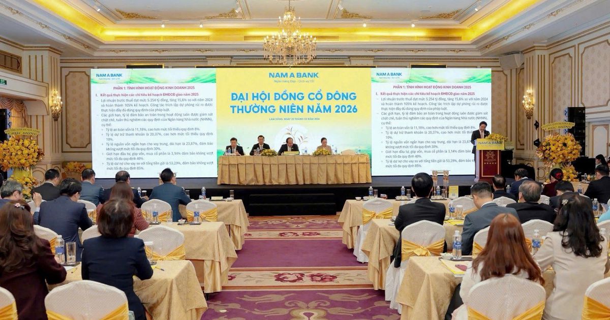 ĐHĐCĐ Nam A Bank: Mục tiêu lãi kỷ lục 6.200 tỷ đồng, lập ngân hàng thành viên tại Trung tâm Tài chính Quốc tế